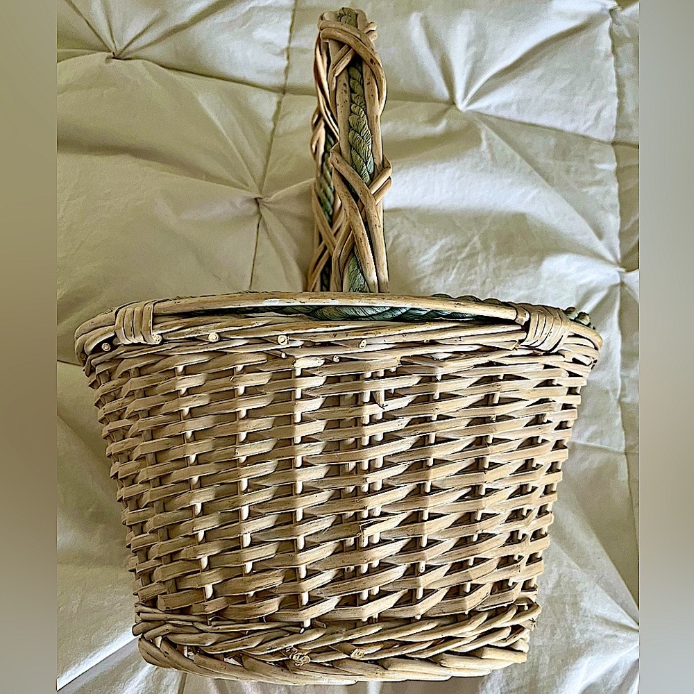 Wicker basket. Distressed
